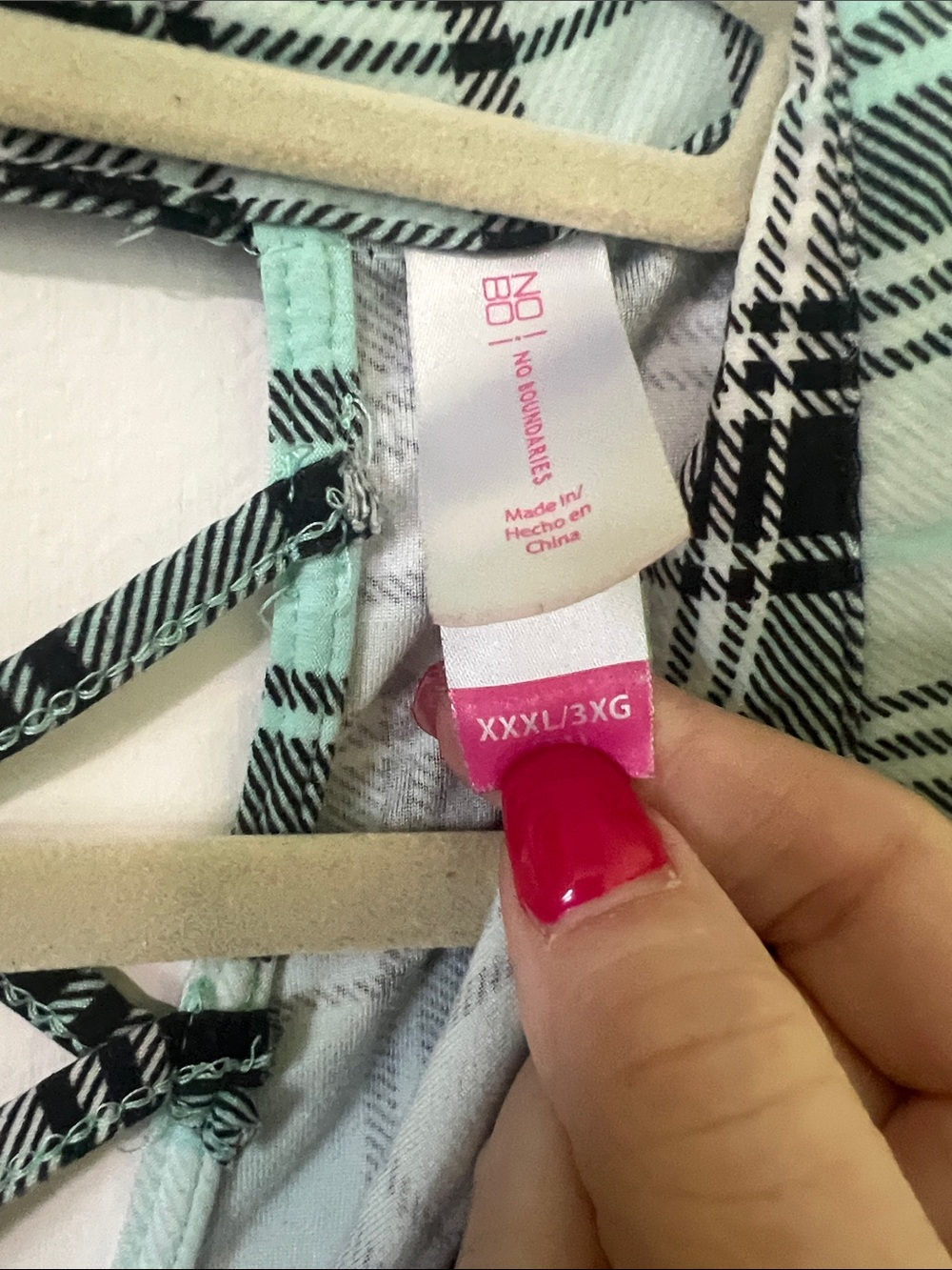 NO BOUNDRIES Sleeveless Plaid Button-Front Top - Mint/Black - Picture 2 of 3